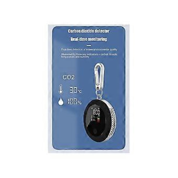 T08 CO2-detektor kuldioxidkoncentrationsdetektor CO2-monitor måler luftmonitor fugtighed CO2 C