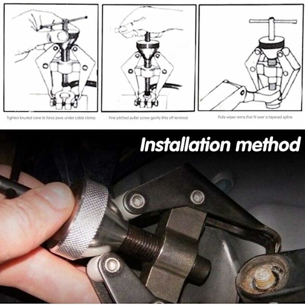 Wiper Arm Extractor, Liten Lager Extractor Wiper Arm Mutter Extractor Reparation