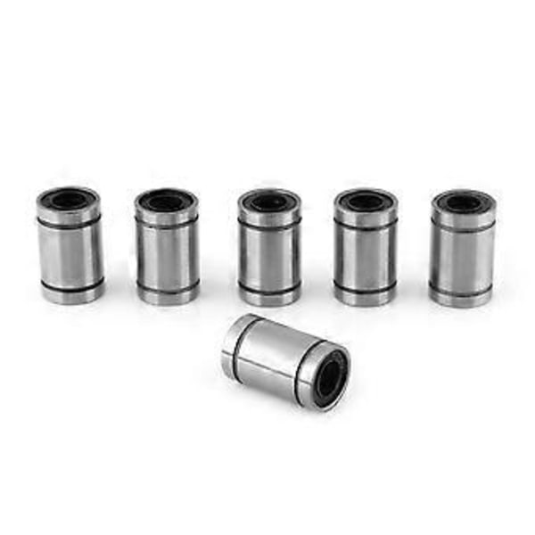 12st LM8UU 8mm Linjär Rörelse Kullager Bussning för 3D-skrivare CNC-delar 8 x 15 x 24mm
