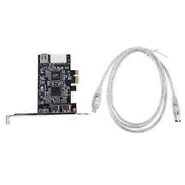 PCIe 3 Porte Firewire Kabel Udvidelseskort PCI for Express 1394B & 1394A TI XIO2213B Chipset Adapter til Desktop PC