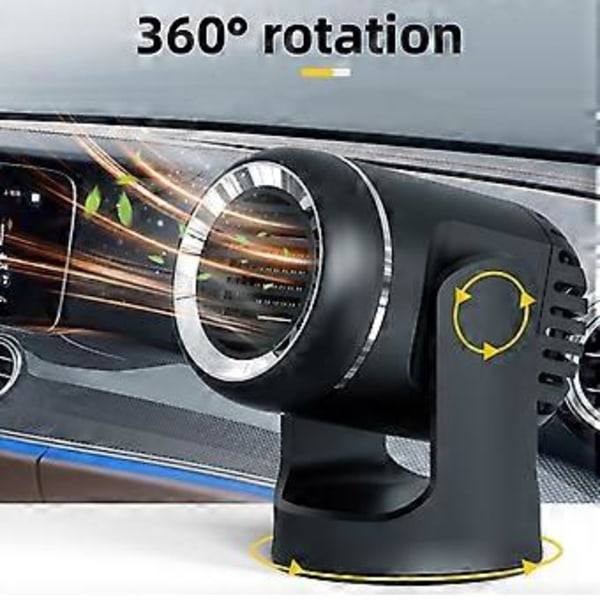 Bærbar 150W bilmontert varmer 12V 24V bil frontrute duggfjerning avriming mini varmevifte