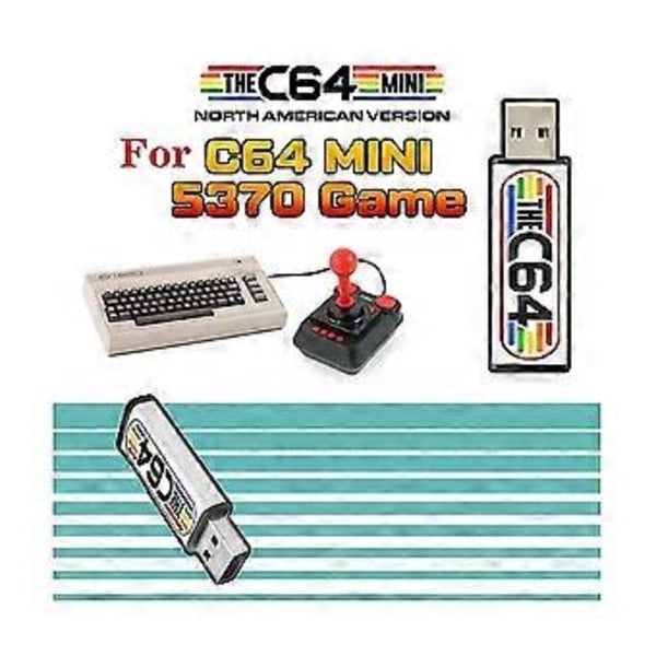USB-stik Kompatibelt med C64 Mini Retro Spillekonsol Plug and Play USB-stik U Disk Spildisk med