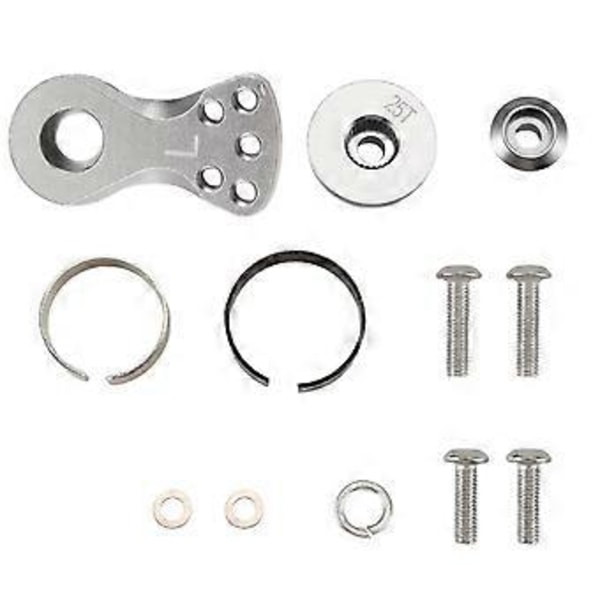 Metall 25T Justerbar Servo Saver Arm Horn för -4 Axial SCX10 1/10 RC Bilar Helikopter Modell Båt Uppgraderingsdelar, L, C