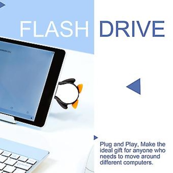 16gb Nyhed Sød Pingvin Usb 2.0 Flash Drive Data Memory Stick Ce - Og