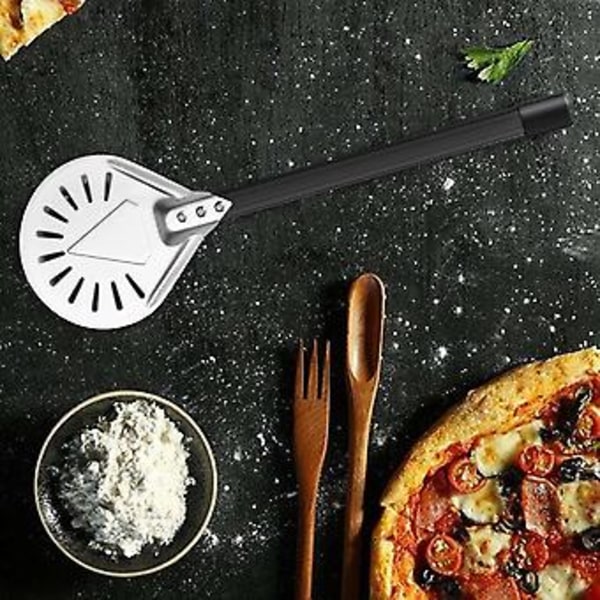 Pizza Vändare S Pizza Spade Kort Rund Pizza Verktyg Icke 7 tum Perforerad Pizza Spade Al