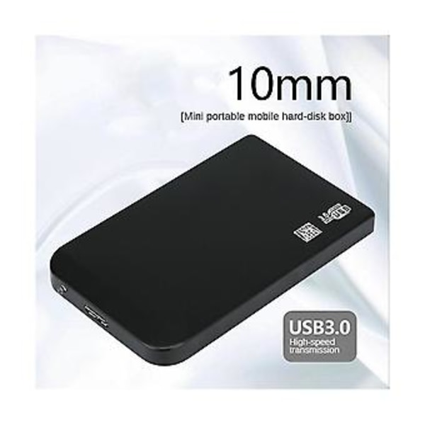 Hdd-fodral Usb 3.0 till 2,5 tums Sata Adapter Drive Case Externt Hdd-kabinett för 2,5 tums Hdd S