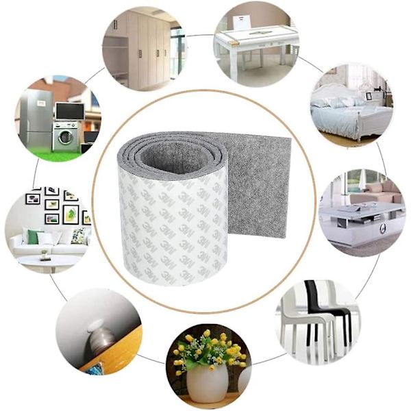 1 meter filt dynor Diy självhäftande tunga filt golvskydd dynor