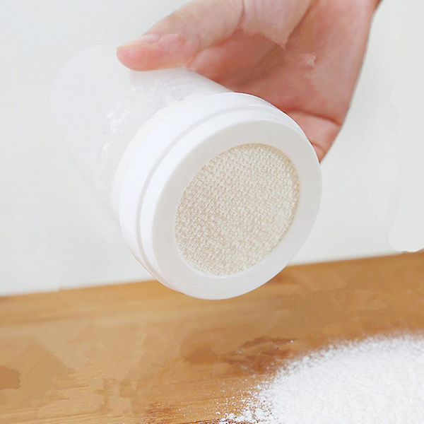 Plastik Kakaopulver Sifter Hvit Mel Shaker Mel Sil Durable For Baking