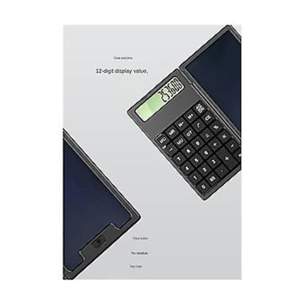 Videnskabelig Lommeregner Foldbar Tablet Bærbar Lommeregner LCD Tablet,l