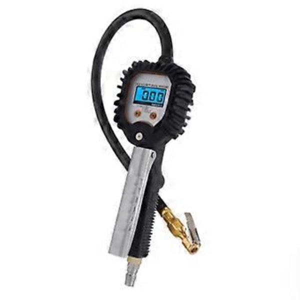 Digital Dekktrykksmåler med Display Høy Presisjon Overvåking Inflator Bilventil Universal Reparationsverktøy -001