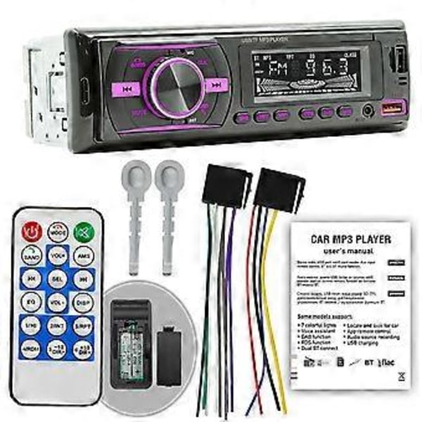 LCD-näyttö HD-ääni Multimedia TF-kortti MP3-soitin Autoradio 12V Kaukosäädin