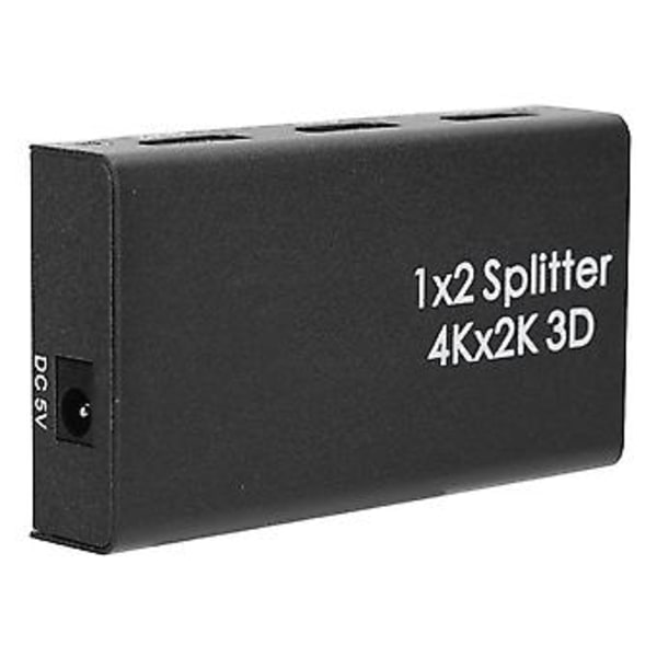HDMI Splitter En i Två Hög Definition 1 In 2 Ut Distributör 1x2 4K Konverterare 100‑240VUK