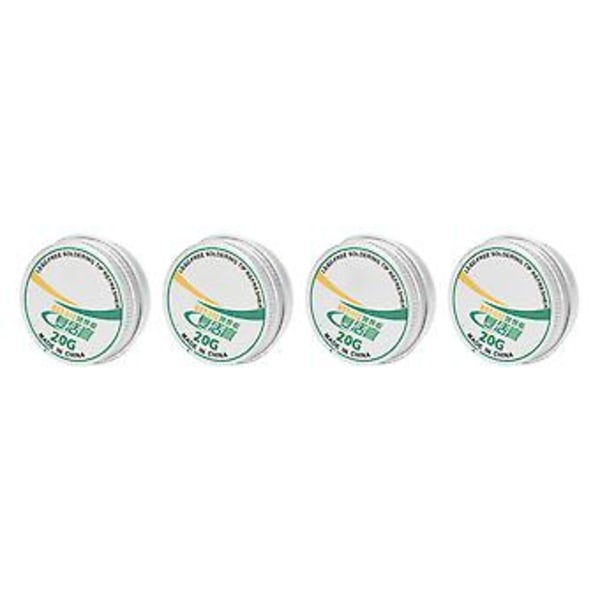 4 stk. Loddespids Opfrisker Rensepasta Tin Pulver Genoplivningspasta til Oxideret Loddekolbehoved 20g