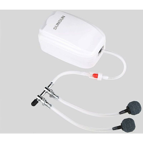 Luftstrømsregulator - Til akvarium - 3-i-1-sæt: 2-vejs luftpumpesplitter, 2 tilbageslagsventiler