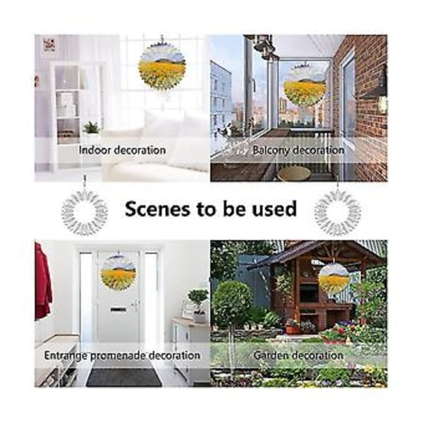 2 kpl 8 tuuman sublimaatio-tuulipyöräaihioita 3D En -tuulipyörät Sublimaatio-aihiot Kaksipuoliset