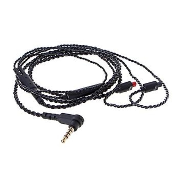 4-polet Jack 3,5 mm Øretelefonledning Mikrofon Controller Udskiftningskabel Til ATH-IM04