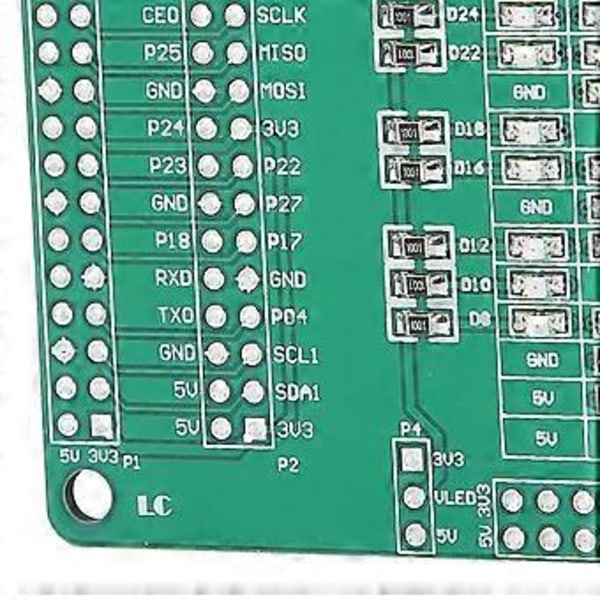 Testilevy LED IO-porttisovitin Anturimuunninmoduuli DC 3.3V 5V Raspberry Pi:lle