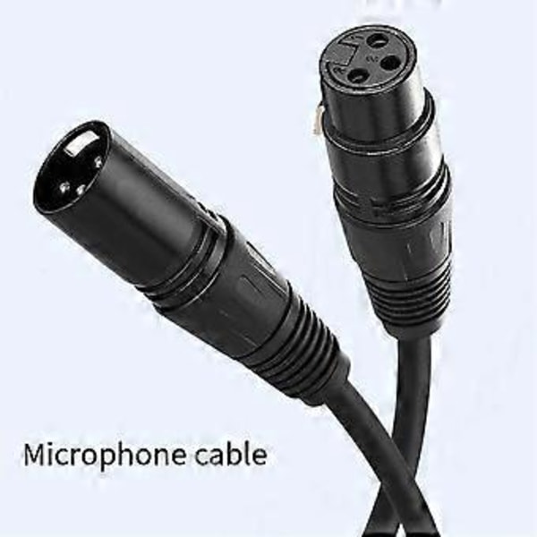 XLR-audiokaapeli Karaoke-mikrofonin äänitykkikaapeli Uros-naaras XLR-kaapeli XLR-jatkojohto Mikrofonikaapeli 1 metri