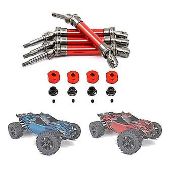 Teräs CVD Vetoakseli 1/10 Slash Vxl Stampede 4x4 Vxl Auto S, punainen