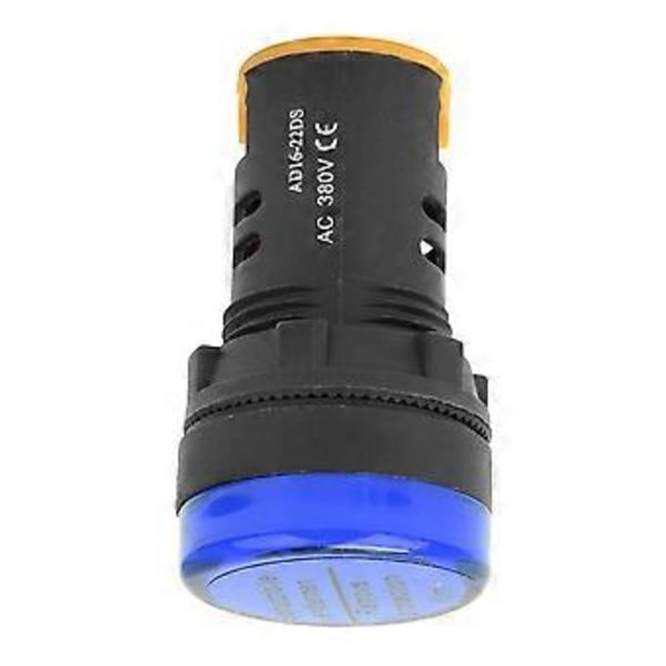 10 stk. BERM LED Strømindikatorlys n nPC Flammehæmmende Skal 22 mm Diameter 380V AD16-22D /S Blå