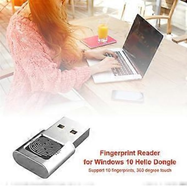 USB Fingeravtrycksläsare Modul Enhet Biometrisk Skanner för Windows 10 Bärbara Datorer Nyckel USB-gränssnitt