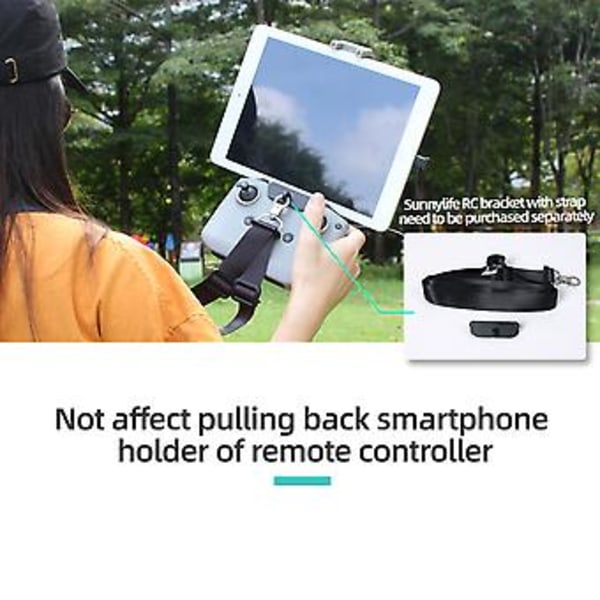 Justerbart nettbrettstativ mobiltelefonholder kompatibel med DJI Mini 2/Mavic Air 2/Air 2S drone fjernkontroll sammenleggbar nettbrettklips stativfester