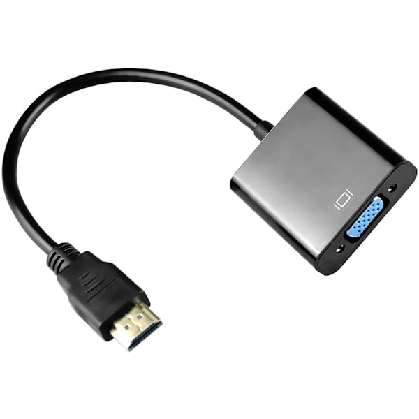 to VGA HDMI to VGA Adapter 1080P, HDMI VGA with Charging (Power) Micro USB and 3.5mm Audio Output Jack Ports for Macbook, Laptop, Apple TV, TV Box (