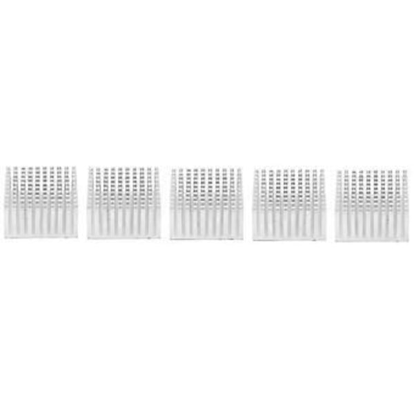 5 STK Aluminium Køleplade Modul Køleplade Kølefinne Radiator Køler Finne til Ventilator PCB Board 40 x 20 x 40mm Sølv
