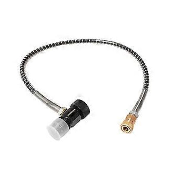 PCP Scuba Diving HPAT Ventil Påfyldningsstation Genopfyldningsadapter Top Spin Knap G5/8 Han 300Bar Luft Inflation
