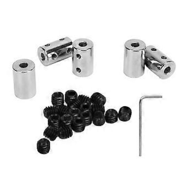 Steppermotor Tillbehör, 5STK CNC Motor Käke Universal Axelkoppling Cylindrisk Koppling Verklig Förträfflighet