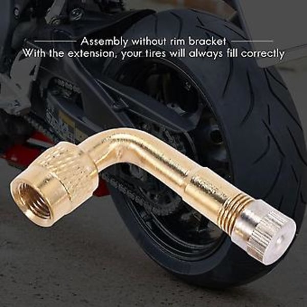 2st Ventilförlängare Ventilförlängare Adapter Däck 90 Grader Böjd Metall För Cykel