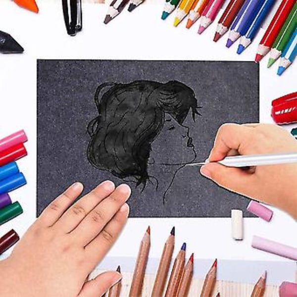 Präglingsverktyg Set Dubbeländad Spårnings- och Prickverktyg Stylus För Kolpapper Mandala Stenmålning, Keramiklera, Präglingskonst 5 st