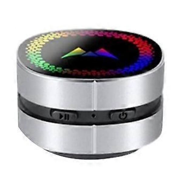 Benledningshögtalare TWS Trådlös Mini Stereo Ljud Bärbar LED Färgglatt Ljus Benledningshögtalare - Silver