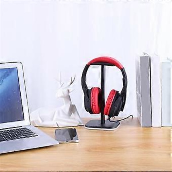 RGB Hodetelefonstativ Spillheadset Skrivebordsdisplayholder LED-base USB Pickup Lys Hodetelefonstøttebrakett-A
