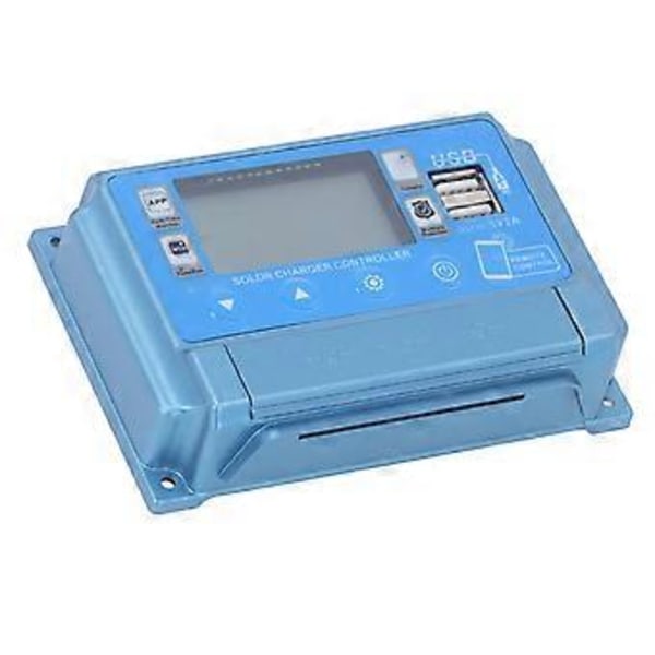 MPPT Solar Charge Controller 12V 24V 36V 48V 60V Selvadaption Dobbelt USB Fotovoltaisk Panel Regulator med Bluetooth 40A