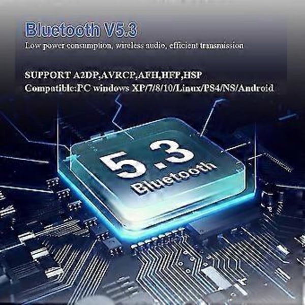 Usb Bluetooth Dongle Adapter Bt 5.3 Trådlös Ljud Datoradapter Aux 3.5 Rac Aptx Hd Adaptive Sp