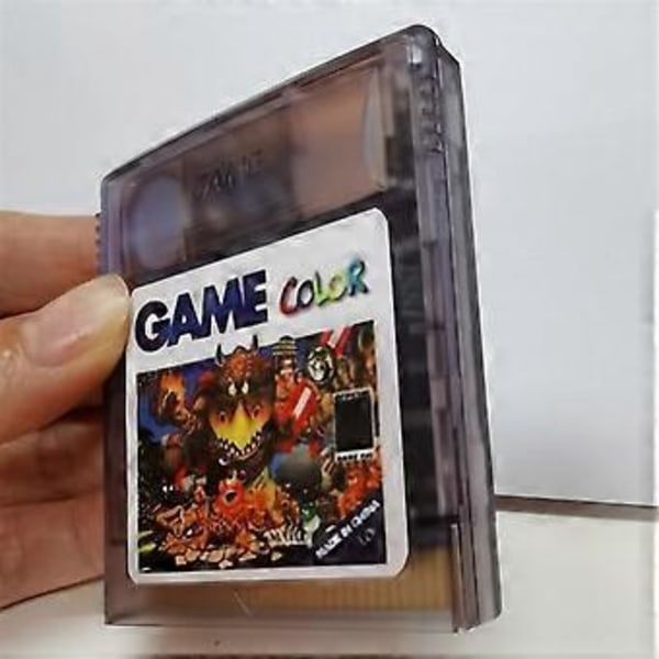 2000 in 1 -peli Gameboy Color GB Retro -kokoelmaan yhdellä painikkeella nollattavalla toiminnolla, läpinäkyvä musta