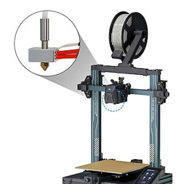 3D-tulostimen Hotend-sarja Neptune 3 Pro/3Plus -malleille, sisältää Heatbreakin, lämmitetyn lohkon ja termistorin