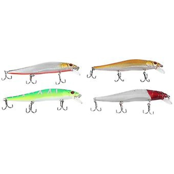 4st Ing Bete 14cm/23g Crankbait Wobblers 3d Abborre Konstgjort Bete Gädda Karp Bete Simbete