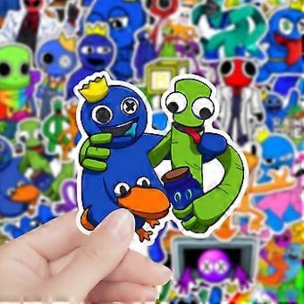 50 stk. Roblox Rainbow Friends-klistremerker for skateboard, vannflaske, bagasjedekorasjon