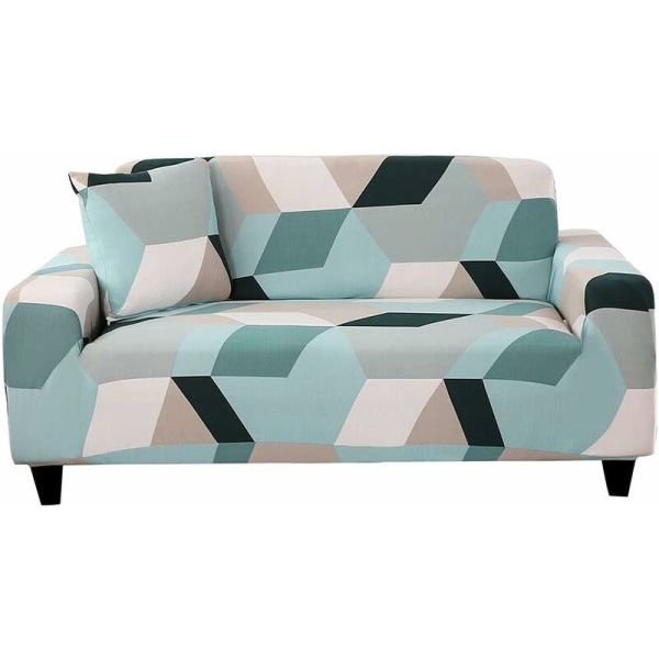 Elastisk sofabetræk i 1 stykke, sofabetræk med tryk, universal sofabetræk, blød og vaskbar møbelbeskytter (lænestol, mønsterLysfarvet bl.