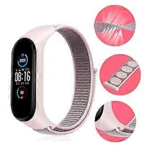 Nylonrem til Mi Smart Band 7 Holdbar Loop Ur Mode Loop Armbånd