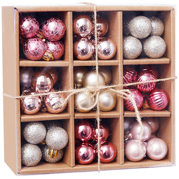 Christmas Balls 99 Pieces 3 cm/1.18 Inch Christmas Tree Decoration Mini Hanging Balls Ornaments for Christmas Tree Christmas Balls Wreath Garland De