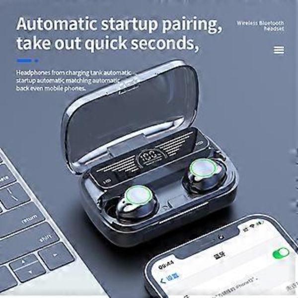 True Wireless Stereo BT 5.3 Trådlösa Hörlurar Mini Smart In-Ear Sport Headset Öronsnäckor