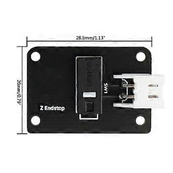 för Voron 2.4 för Trident HARTK Z AXEL ÄNDSTOPP Mikrobrytare Moderkort Mikro Switch för Hartk Gränslägesbrytare 28.8X20MM