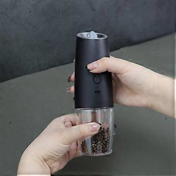 Suola- ja pippurimylly USB-latauksella, sähköinen maustemylly, keittiön pippurimylly