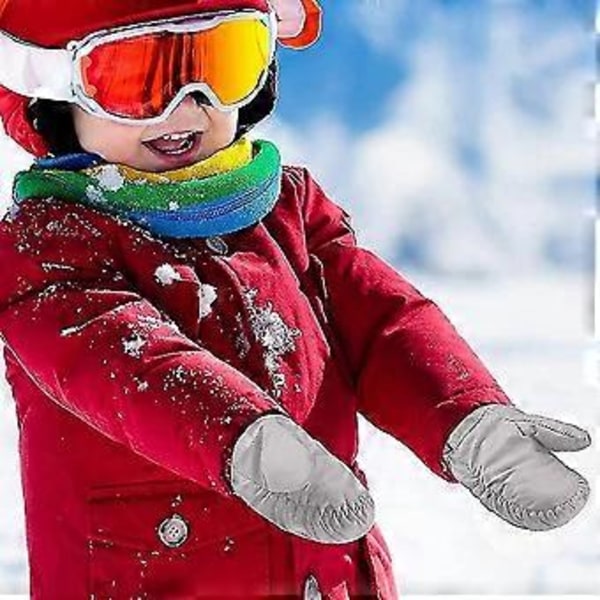 Skihandsker til børn, børnehandsker, luffer, vandtætte varme skihandsker til børn
