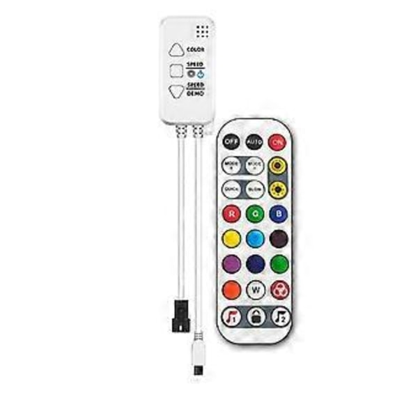 TUYA Adresserbar Kontroller med 24 Tasters Fjernkontroll for Smartlife LED Strip Kontroller Chase Effekt, A