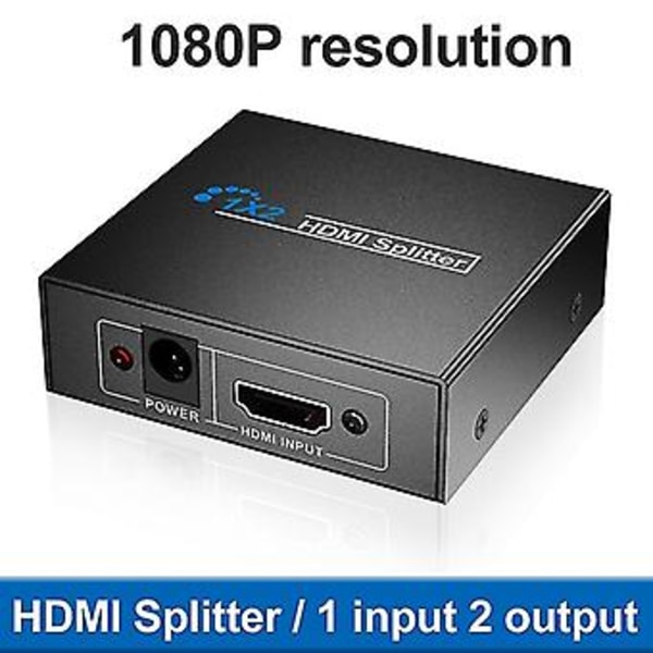 1x2 Splitter En Port Till 2 Display Dubblering/ Usb Ed Splitter (Ingång Till Två Utgångar)