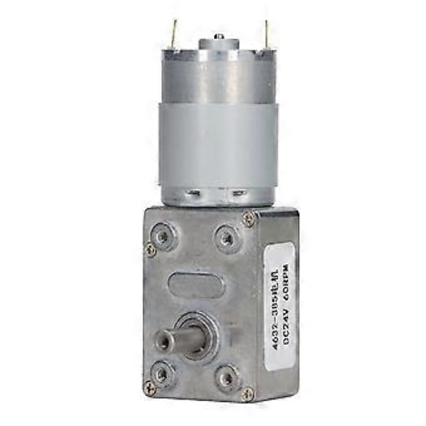 60 rpm suorakulmainen DC-kierukkavaihdemoottori, erittäin tarkka DC-nopeudenalennusvaihdemoottori DC24V